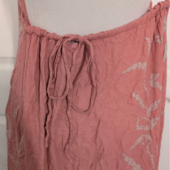 Intimately Free People Floral Midi Dress Womens Size Medium Pink Backless Boho - Picture 10 of 12